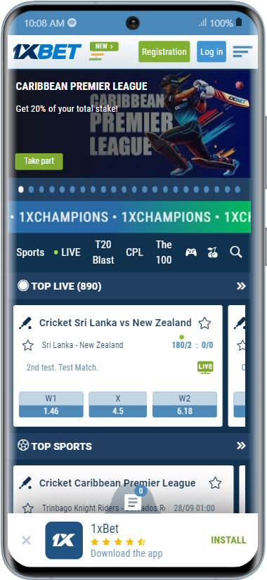 1xBet app