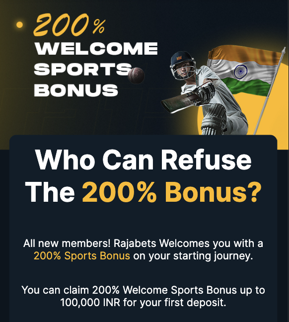 rajabets sports welcome offer