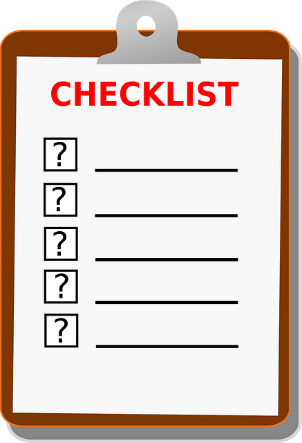 checklist
Cosa controllare prima della registrazione