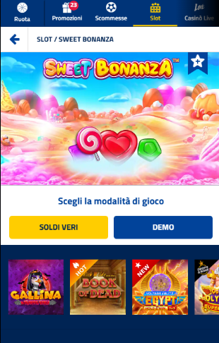 Admiralbet slots sweet bonanza