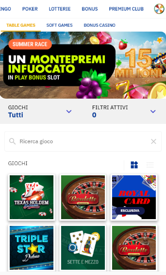 Bonus di benvenuto casinò - Termini e condizioni Lottomatica