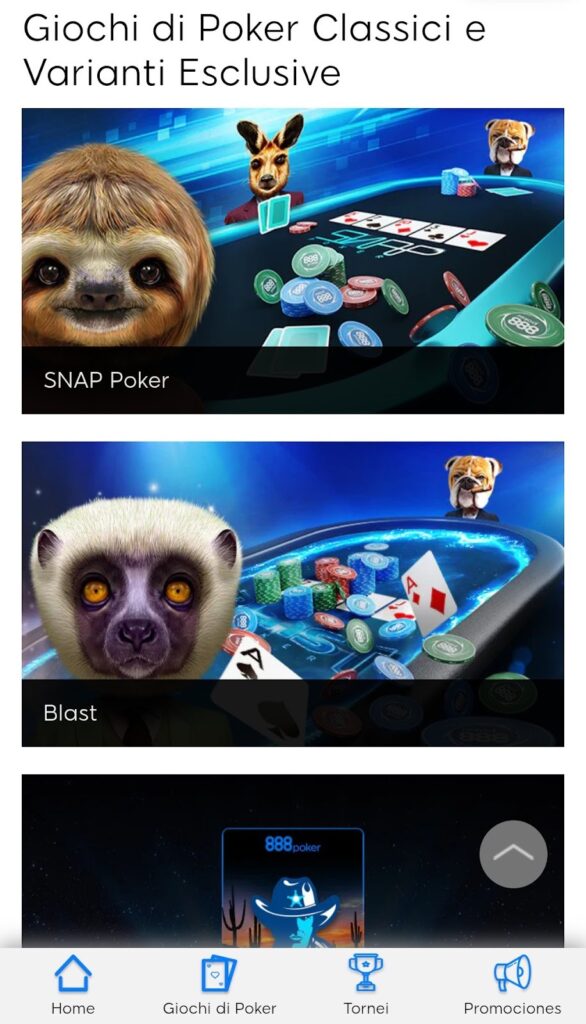 Codice promozionale 888Poker (bonus di benvenuto e assenza del codice)