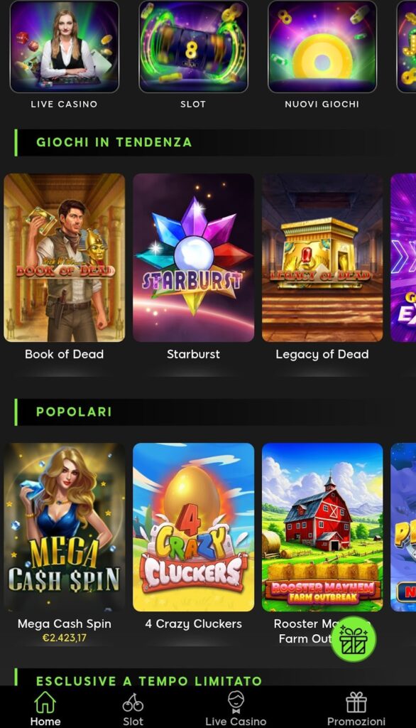 Giochi disponibili su 888Casinò
Esclusivo 888 e VIP Club