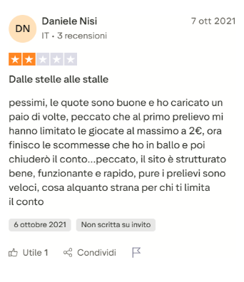 Recensioni Trustpilot 