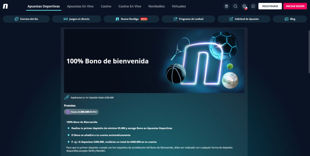 Bono de bienvenida Novibet