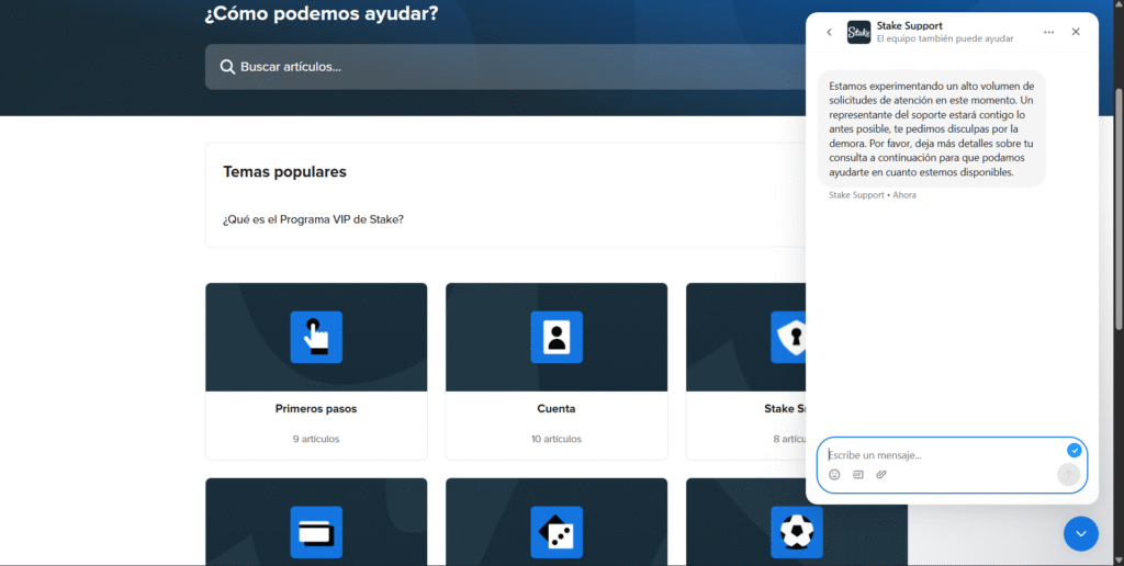 Seción Centro de Ayuda Stake Chile