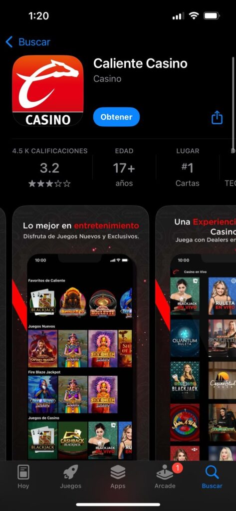 Instalar Caliente app en Android