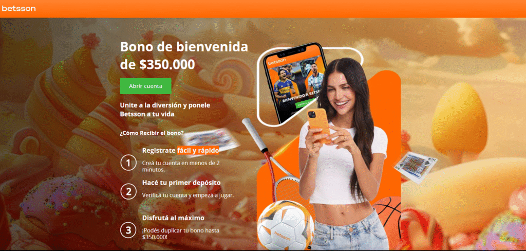 ¿Qué ofrece el bono de bienvenida de Betsson?