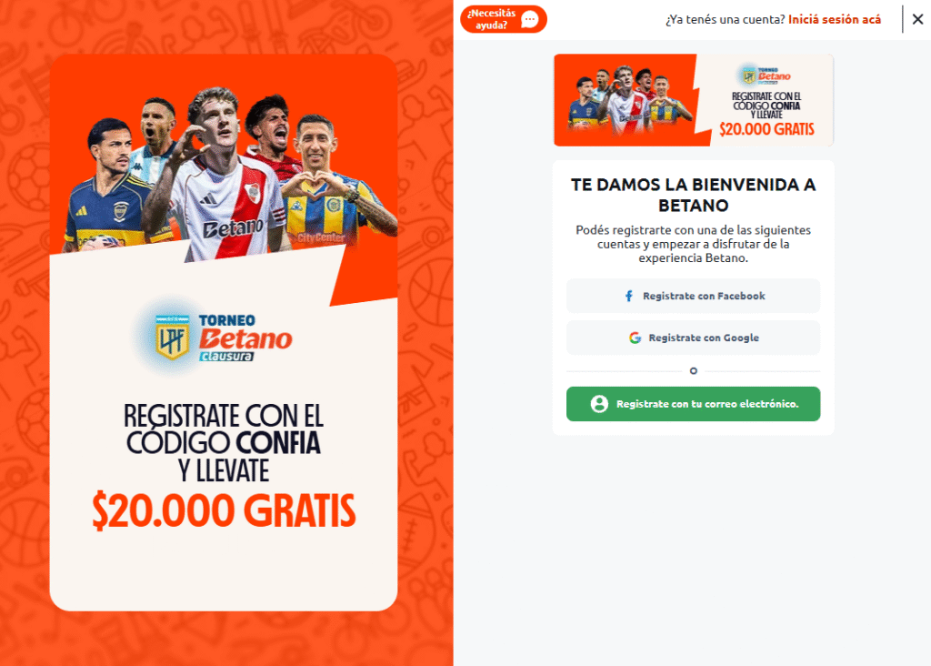 Bono de bienvenida Betano en casino