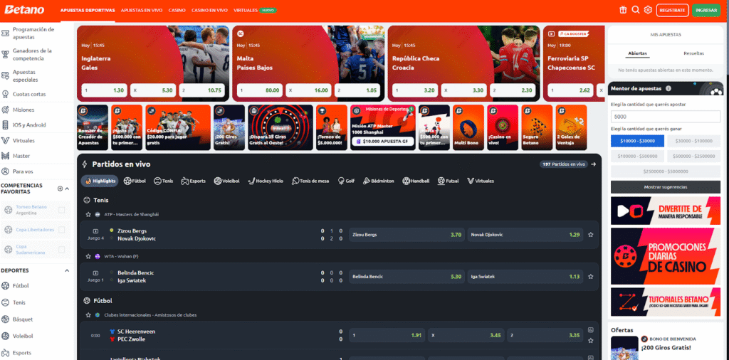 Bono de bienvenida Betano para apuestas deportivas