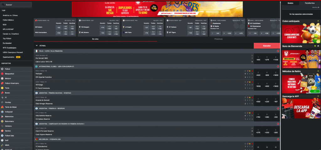 apostar con la promo del código promocional Sportium