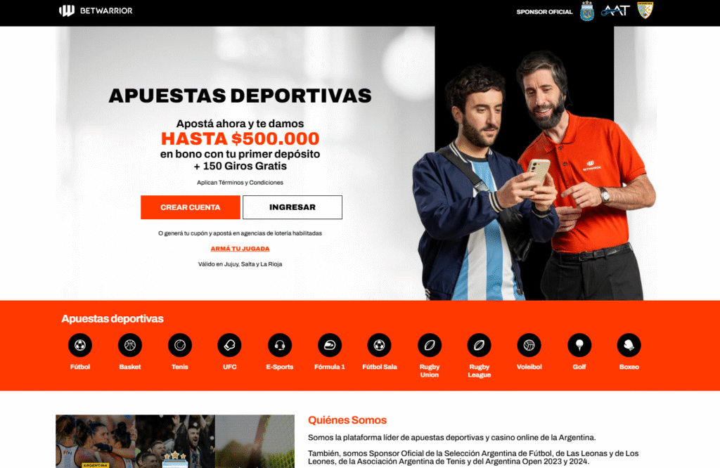 Bono de bienvenida BetWarrior