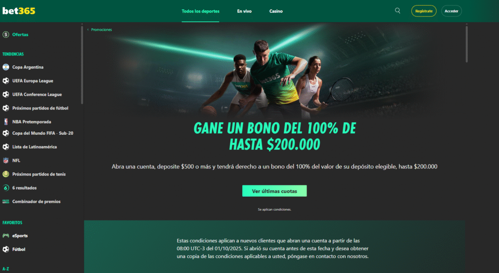 bet365 ofertas
todos los deportes