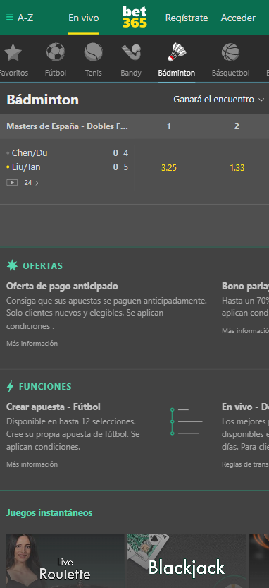 Instalar bet365 app en iOS