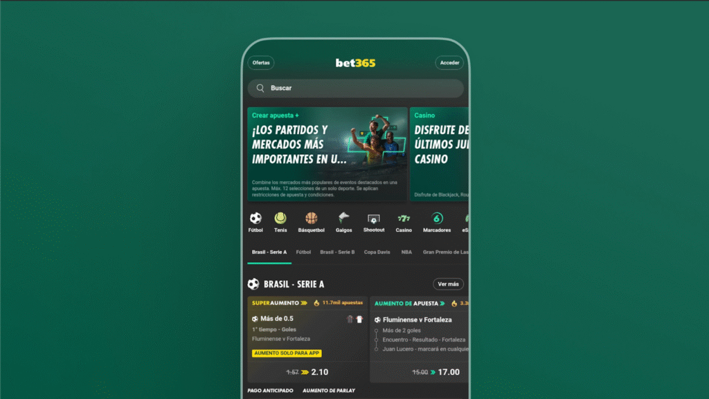 bet365 app: Guía para apostar desde el celular