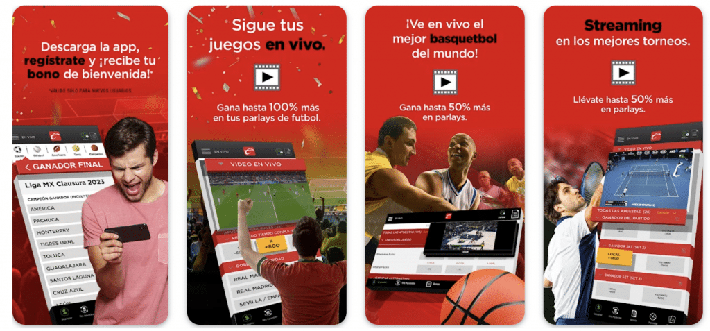 Soporte en la Caliente app