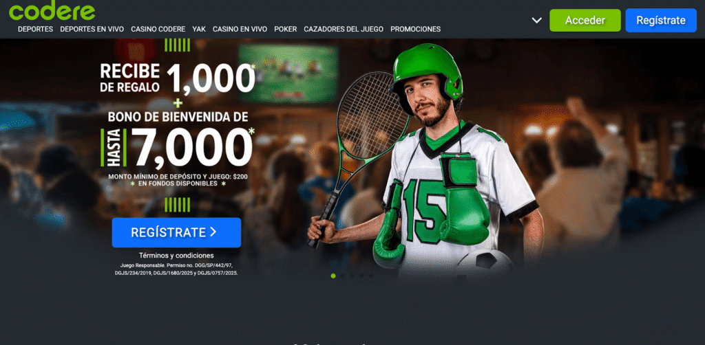 Código promocional Codere México