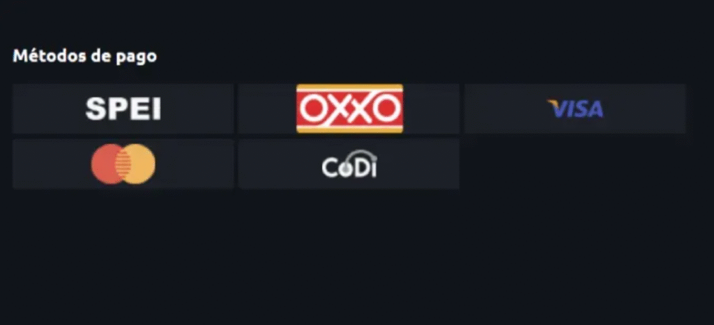 Métodos de pago disponibles en Betano