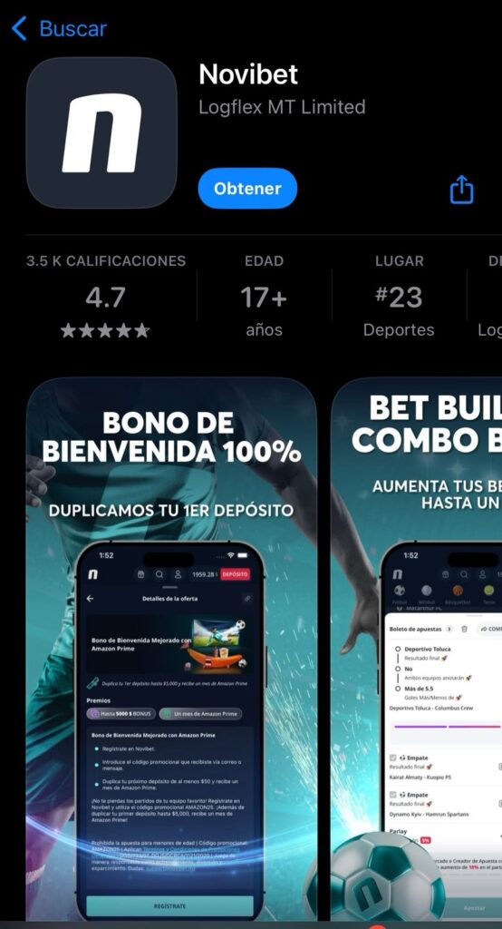 Novibet app Compatibilidad y requisitos
