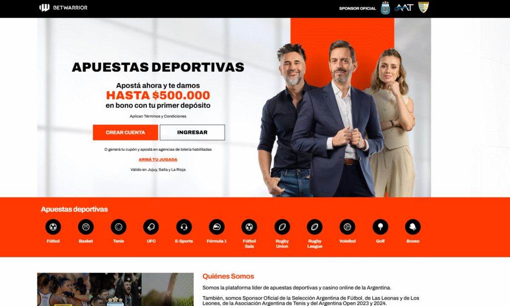 BetWarrior: marca local con experiencia mobile-first