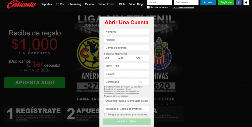 Cómo funciona el código promocional Caliente