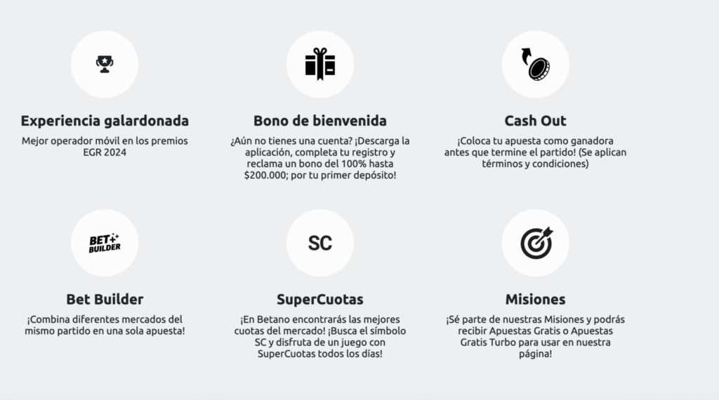Betano bono de bienvenida, cash out, bet builder, supercotas, misiones y experiencias galardonada