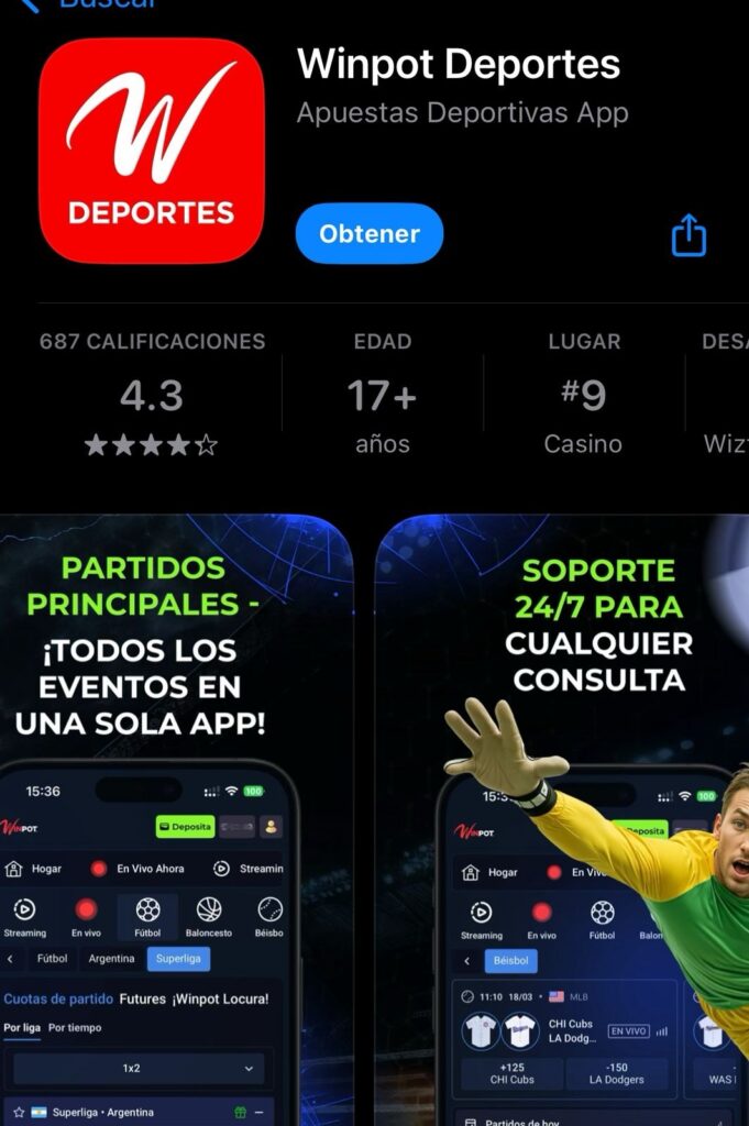 ¿Cómo apostar en la Winpot app?