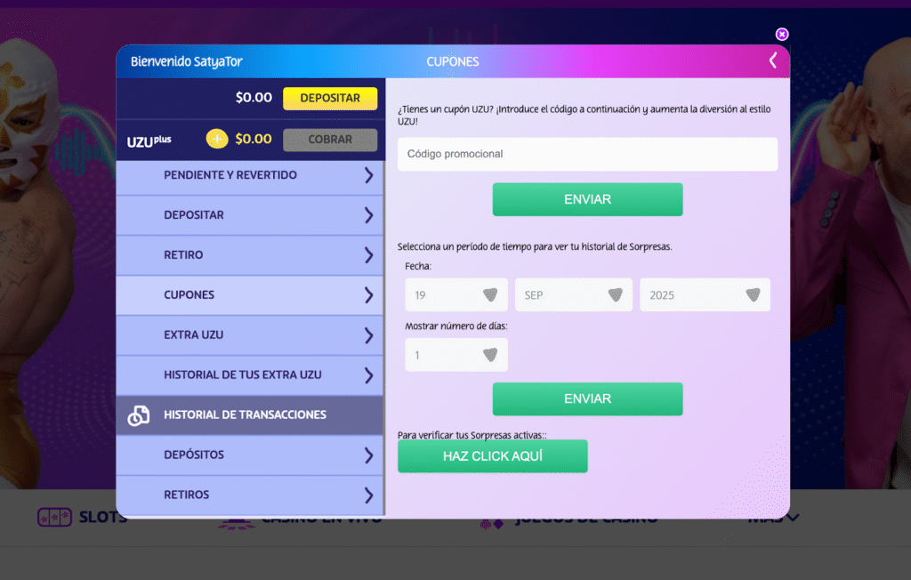 Cómo usar el código promocional en PlayUZU paso a paso