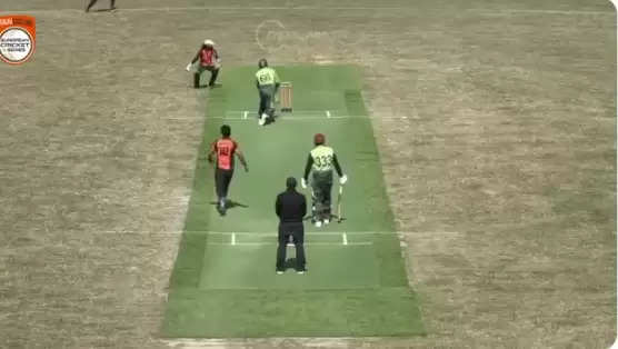 WATCH: ‘Swings Left, Seams Right and Byes’ – Weird Bye in ECS T10 game after bowler hits side strip