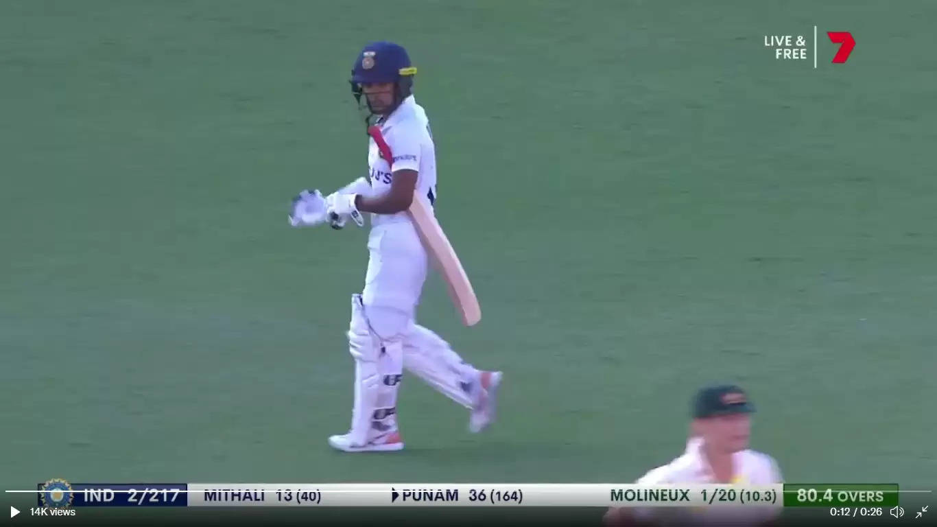 WATCH: Umpire gives it not out, but Punam Raut walks back to the Pavilion