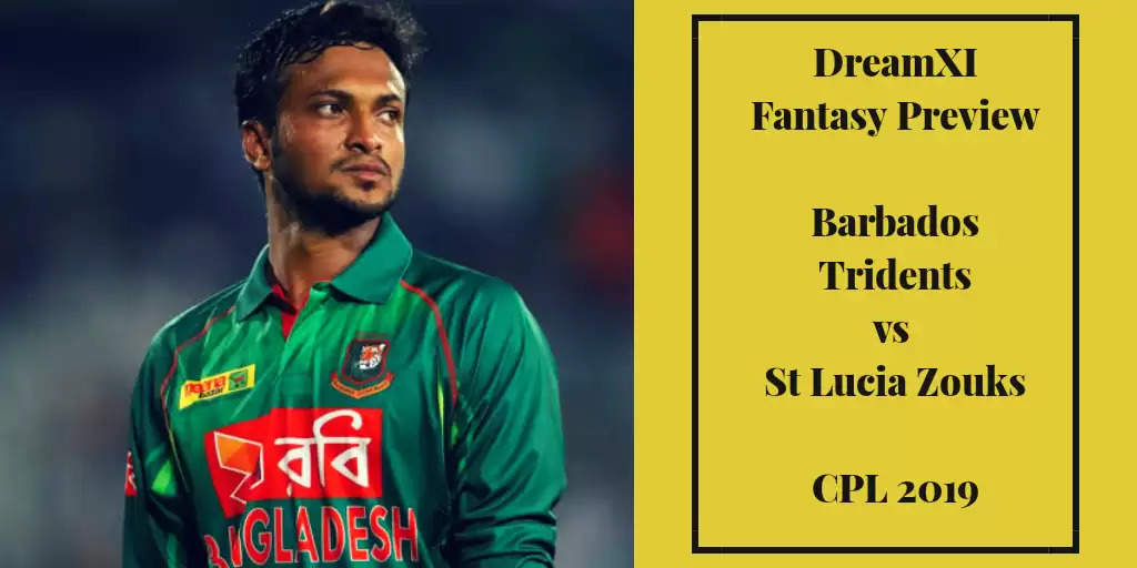CPL 2019: BAR vs SLZ Dream11 Fantasy Cricket Tips, Playing XI, Pitch Report, Team And Preview