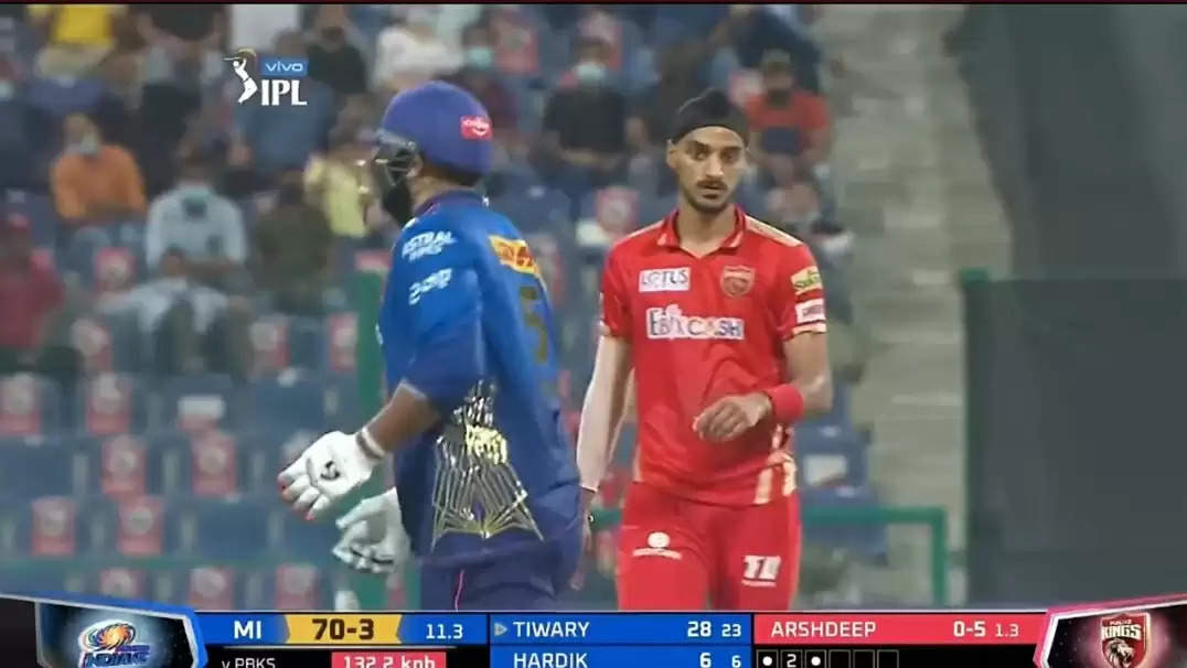 WATCH: Arshdeep Singh fires a throw straight back at Saurabh Tiwary’s unmentionables