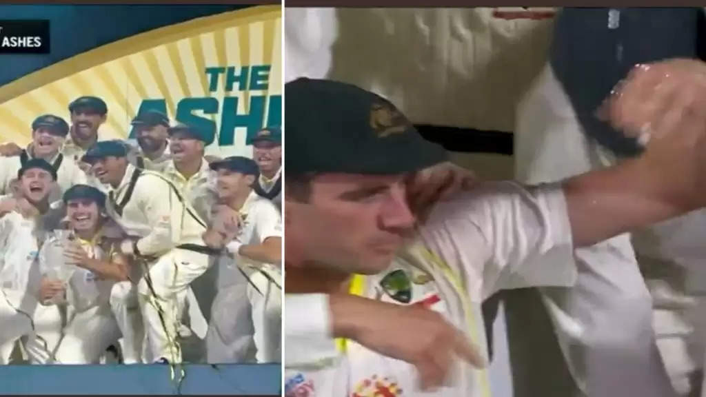 WATCH: Classy gesture from Pat Cummins during Ashes celebration wins hearts