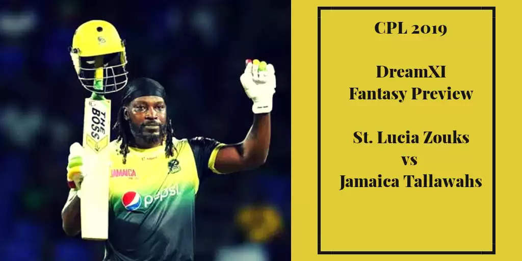 CPL 2019: SLZ vs JAM – Dream11 Fantasy Cricket Tips, Playing XI, Pitch Report, Team And Preview