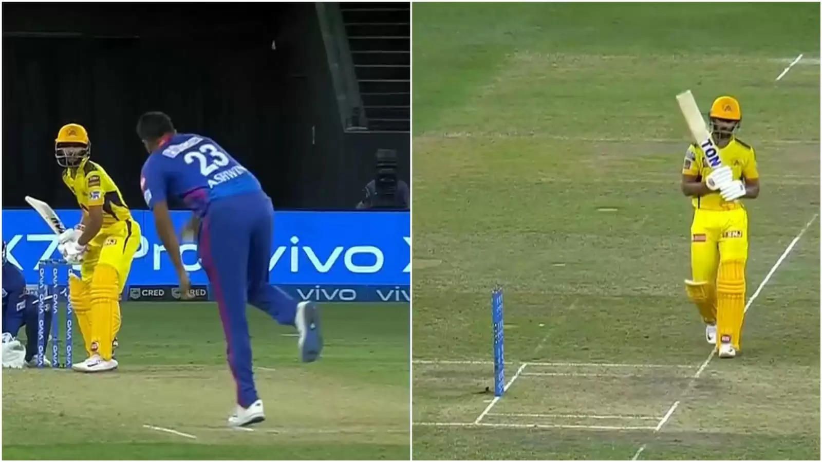 WATCH: Ashwin tries to be cheeky with Gaikwad; batter retorts with similar gesture