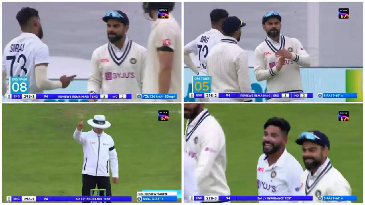 WATCH: Virat Kohli and Siraj overturn Pant’s call; can’t believe it after DRS is successful