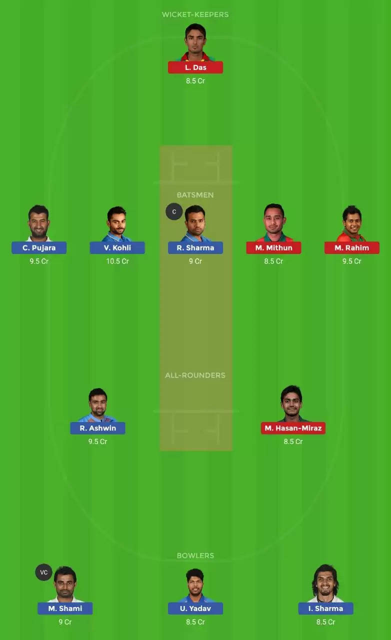 IND vs BAN 2nd Test Dream11 Prediction: Preview, Fantasy Cricket Tips, Playing XI, Pitch Report, Team and Weather Conditions