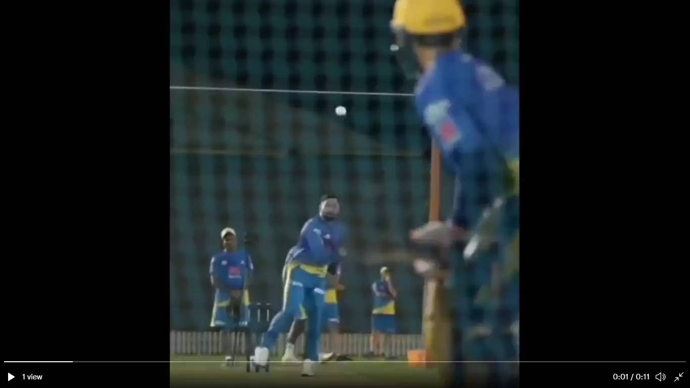 IPL 2021 – WATCH: MS Dhoni cleans up Jadeja with his off-spin bowling in the nets