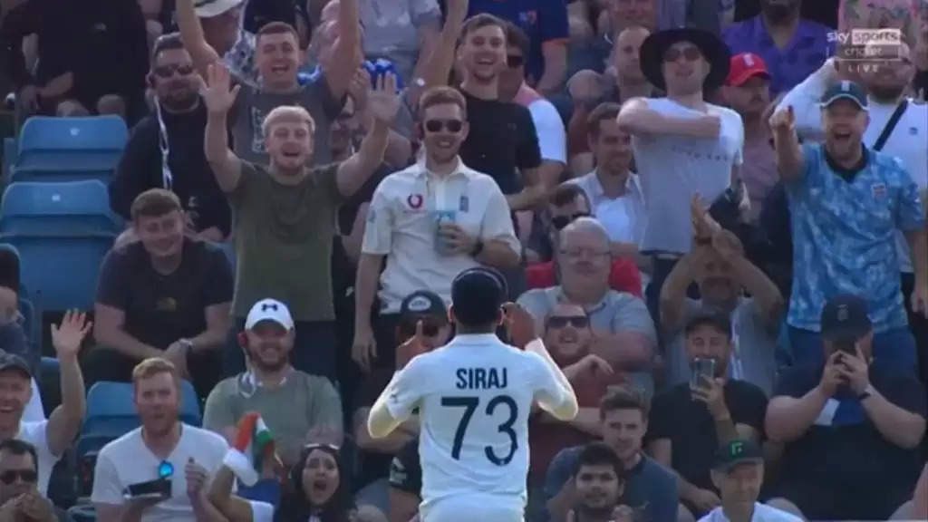 WATCH: English Crowd taunts Siraj; he turns around and shows them the series scoreline