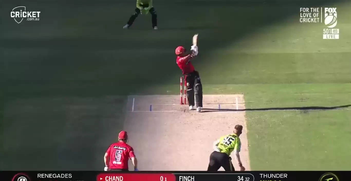 WATCH: Unmukt Chand smashes two massive Sixes in his second BBL Match