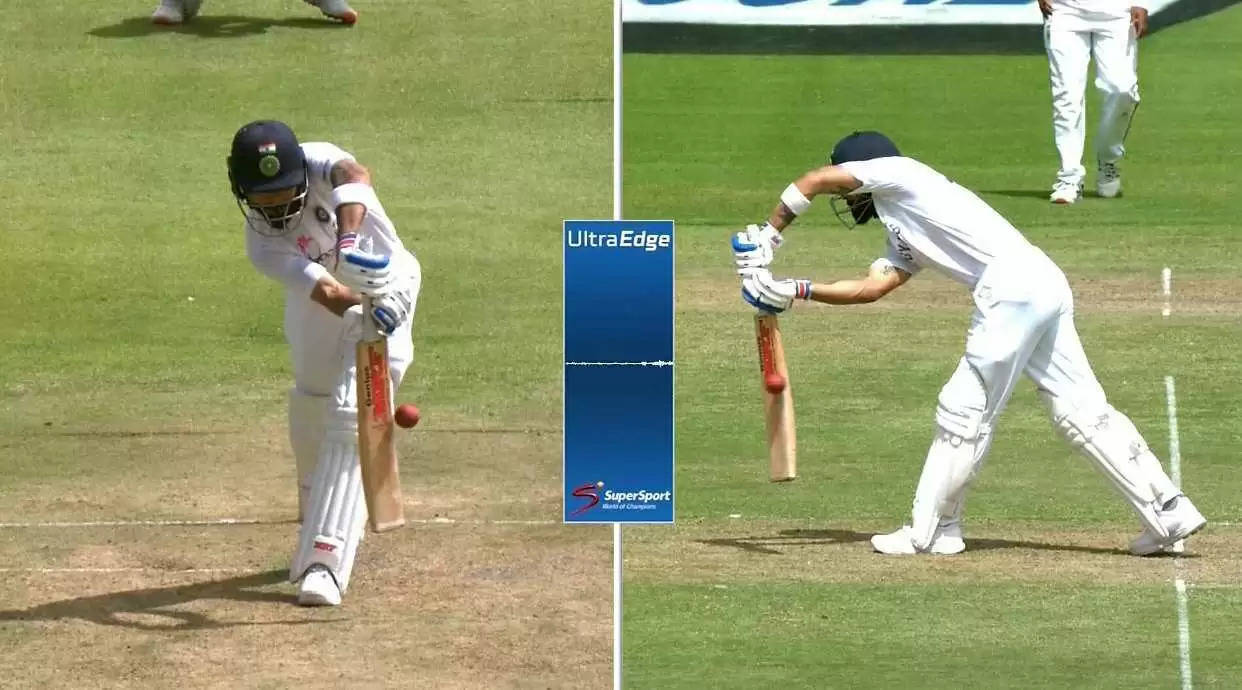 ‘Clear gap’ vs ‘Kohli is lucky’ – Social media on fire after UltraEdge shows minor spike in Kohli’s not out call