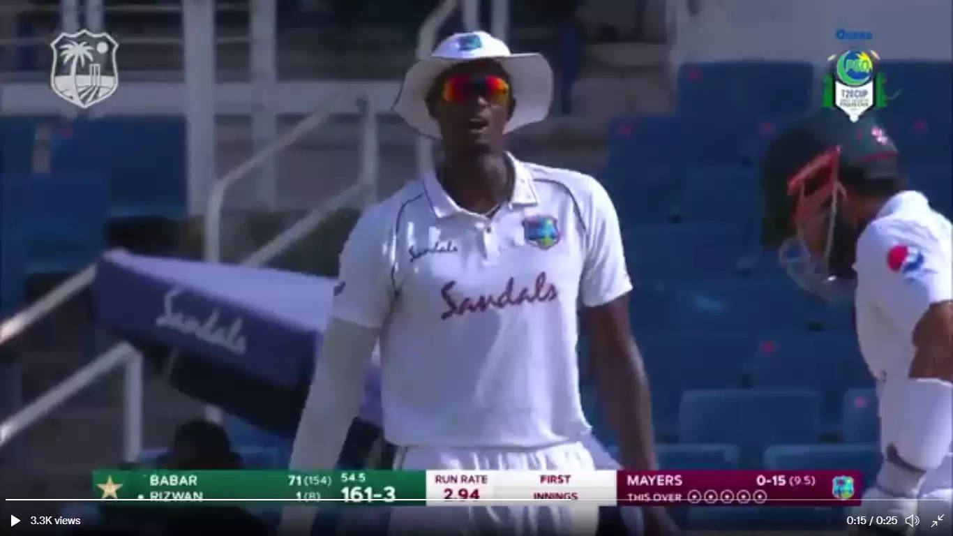 Watch: Chirpy Jason Holder tries to cheer up West Indies fielders against Pakistan