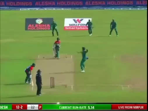 WATCH: Shaheen Afridi loses cool, hits striker with throw on followthrough