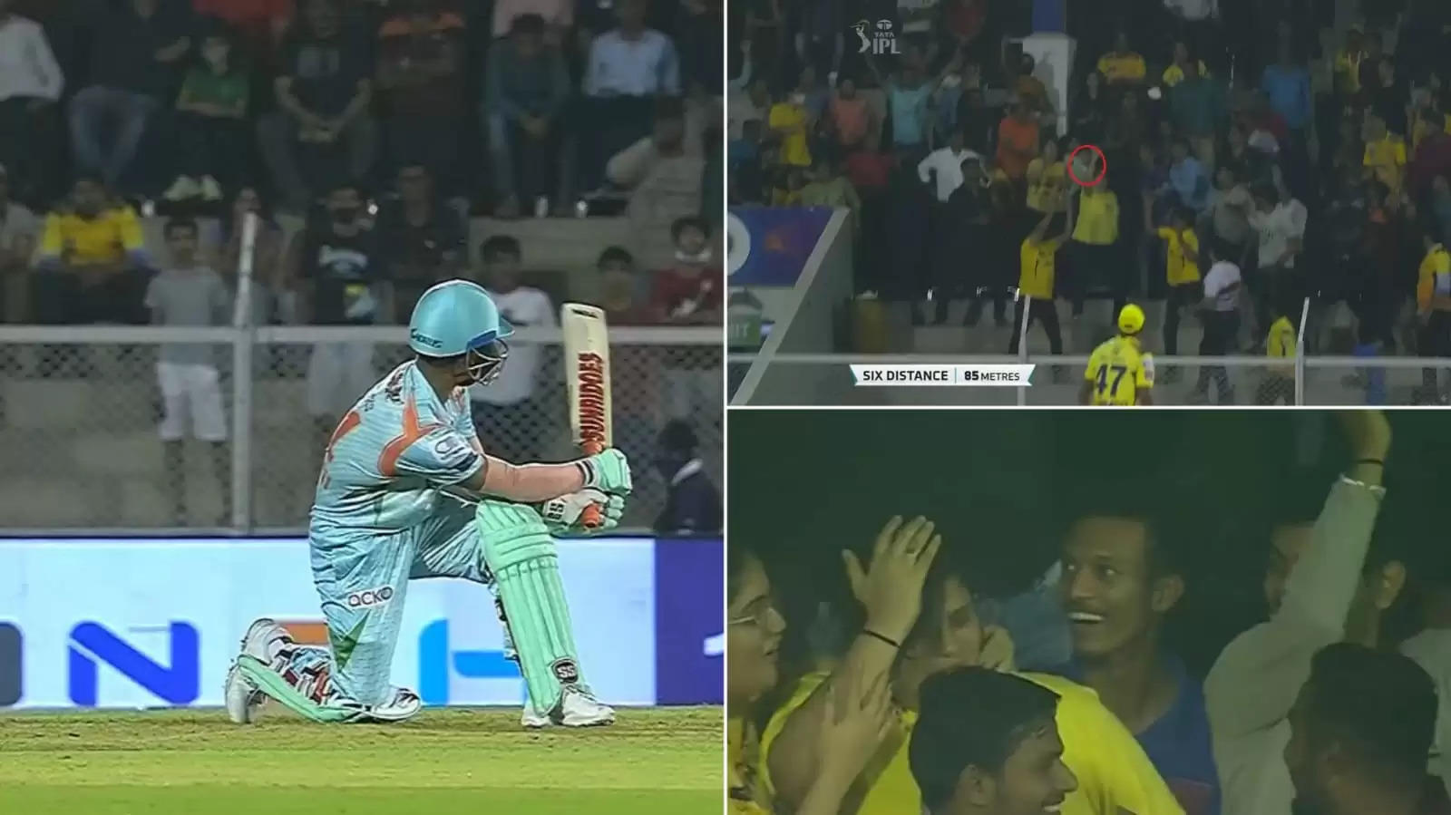 Watch: Ayush Badoni’s crucial six for LSG versus CSK hits a lady sitting in the stands