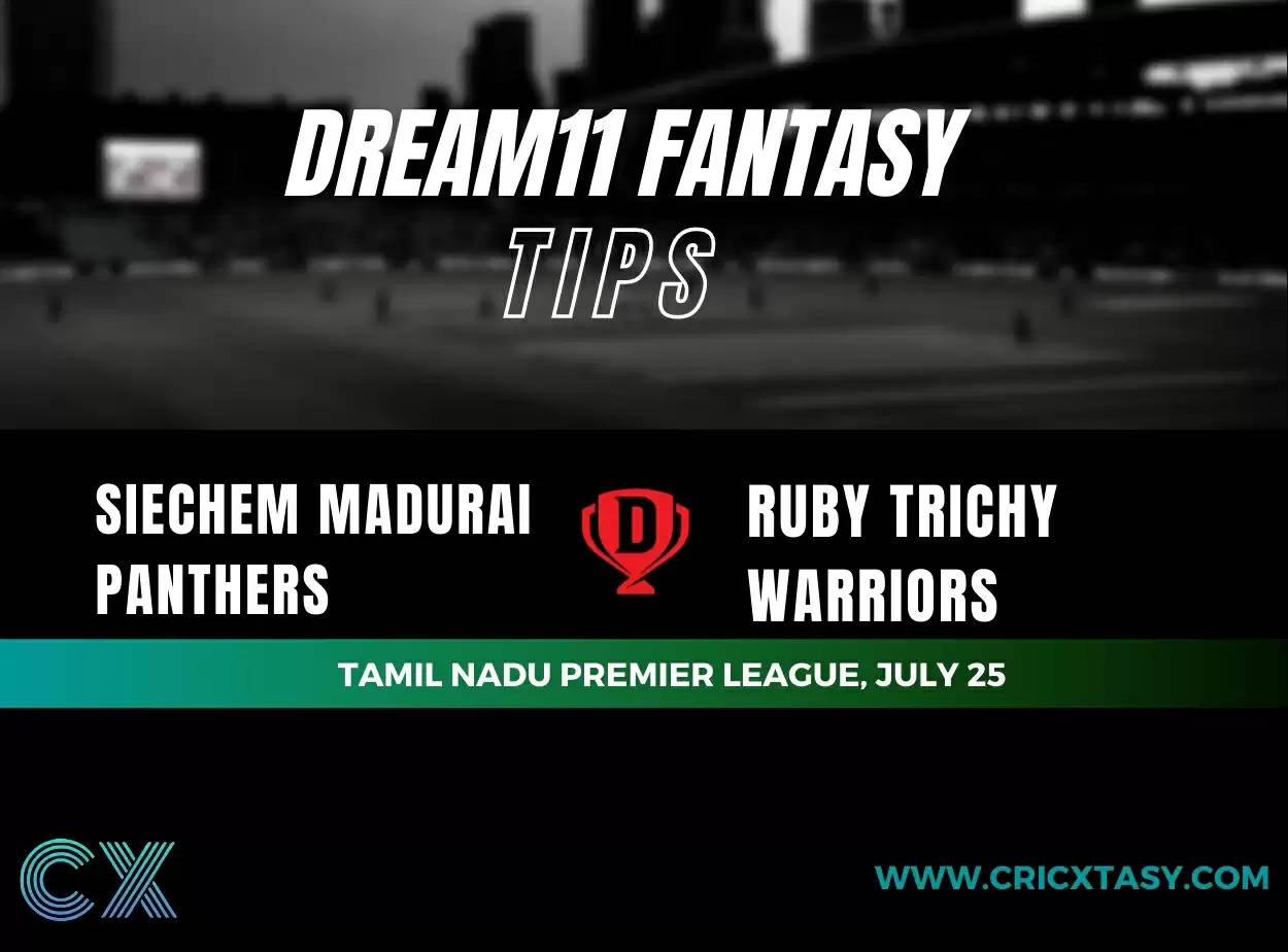 SMP vs RTW Dream11 Team Prediction for TNPL 2021: Siechem Madurai Panthers vs Ruby Trichy Warriors Best Fantasy Cricket Tips, Strongest Playing XI, Pitch Report and Player Updates