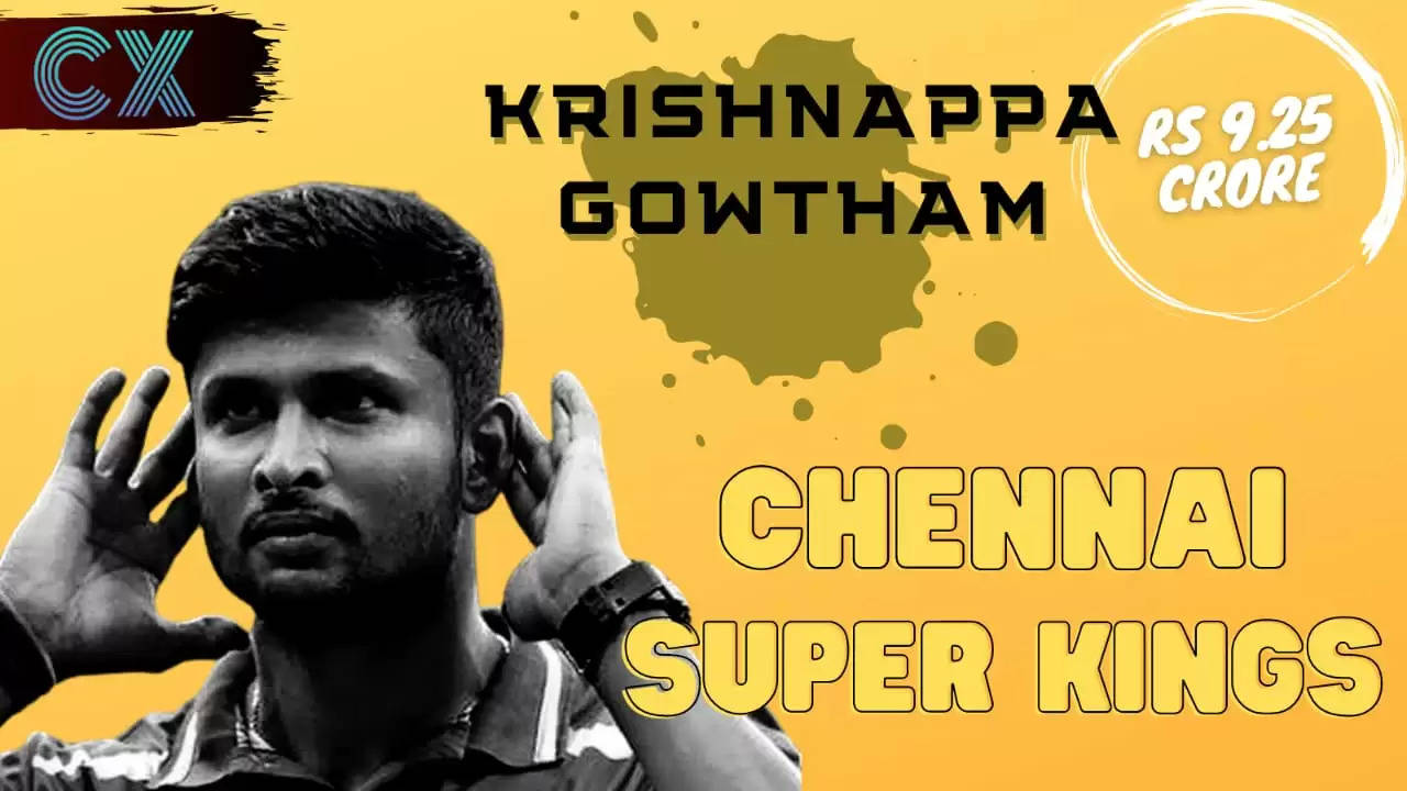 IPL Auction 2021 | Chennai Super Kings (CSK) make Krishnappa Gowtham the most expensive uncapped IPL player at INR 9.25 Crores