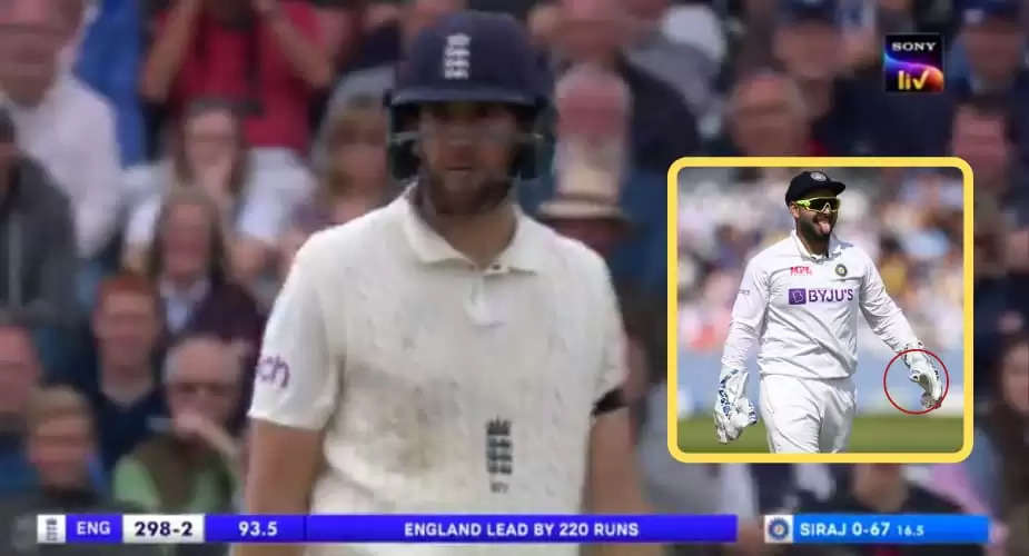 Rishabh Pant asked to change tape on gloves by on-field umpires shortly after Dawid Malan dismissal
