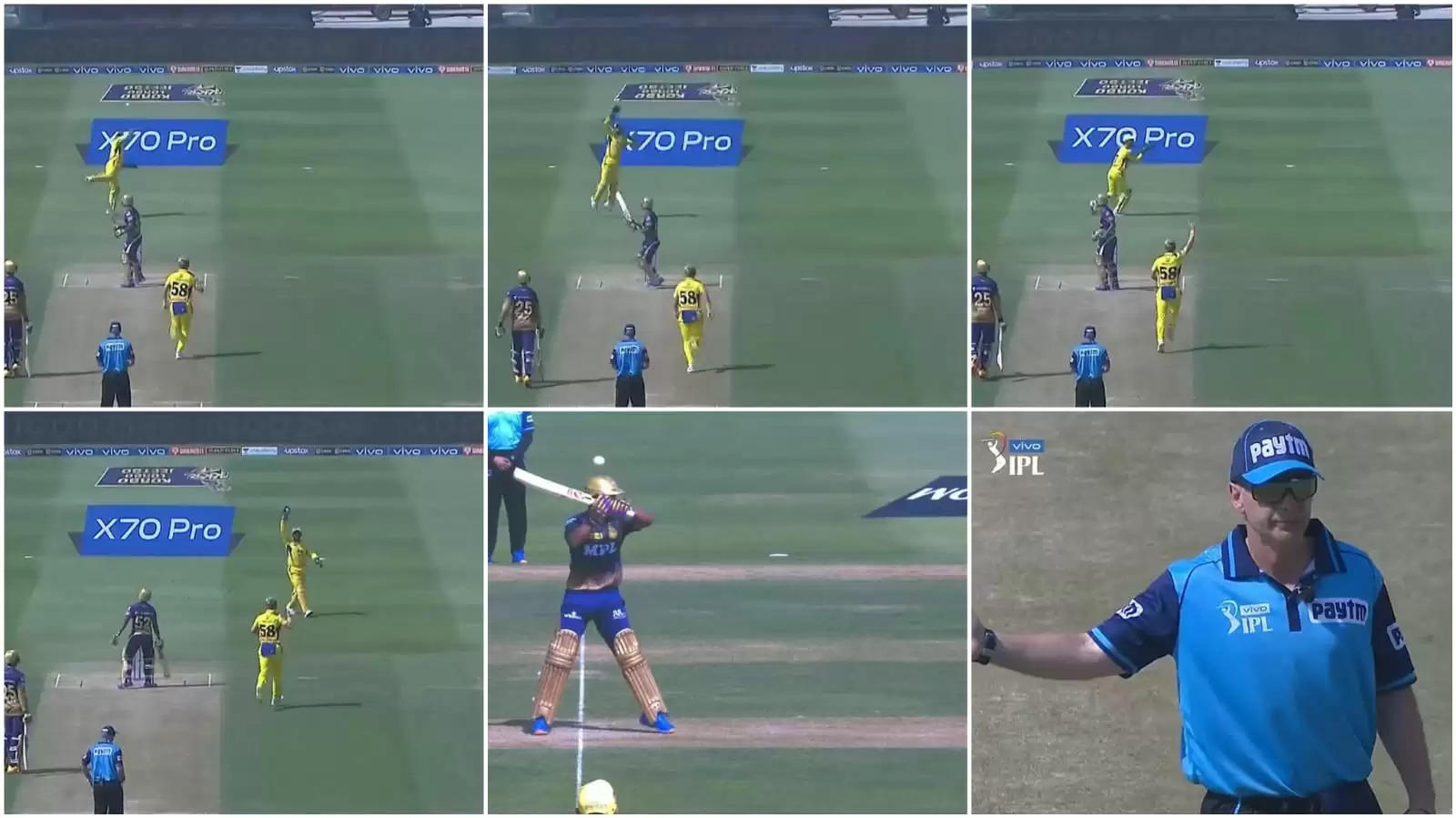 Outstanding bit of keeping from MS Dhoni goes in vain as umpire rules it no-ball