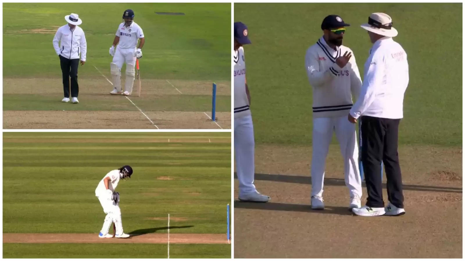 Why was Kohli complaining to the umpire about Haseeb Hameed?