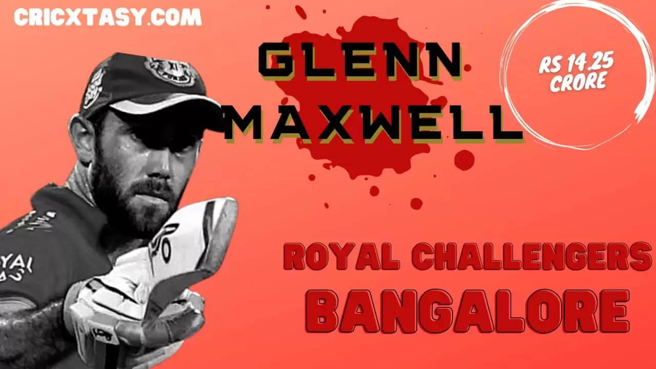 IPL 2021 Auction | Royal Challengers Bangalore (RCB) add Glenn Maxwell to their star-studded arsenal for INR 14.25 Crores